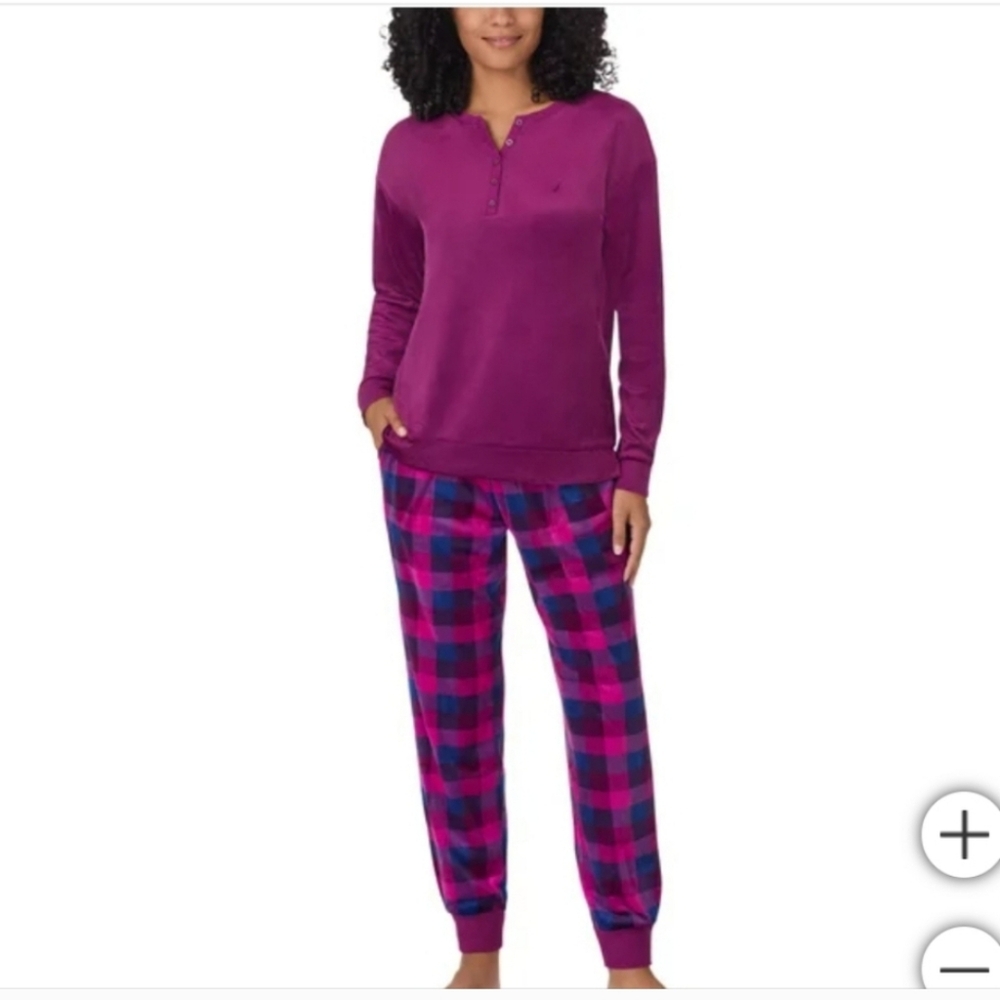 Nautica | 2 Piece Cozy Fleece Pajama Sleepwear Set |  | NWT